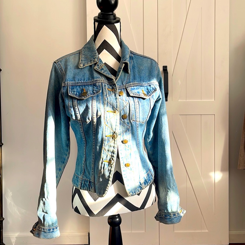 Denim jacket size 4 US ( UK 8)